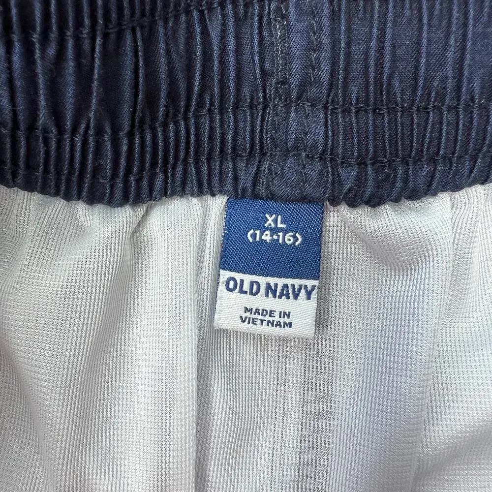 Old Navy Pink Blue Stripe Boys Swim Trunks XL